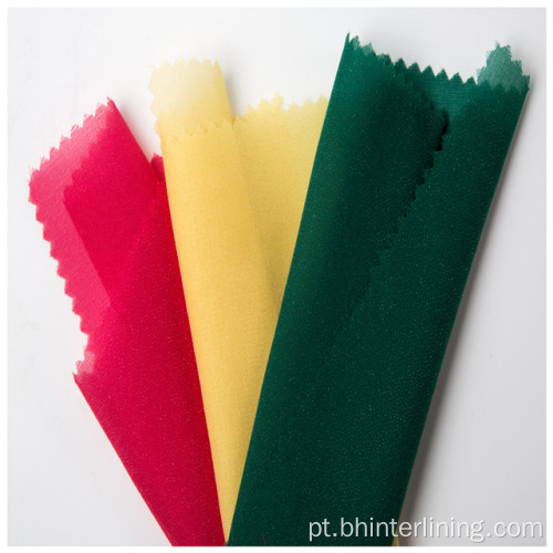 Tecido interlining fusible tecido colorido para o vestido
